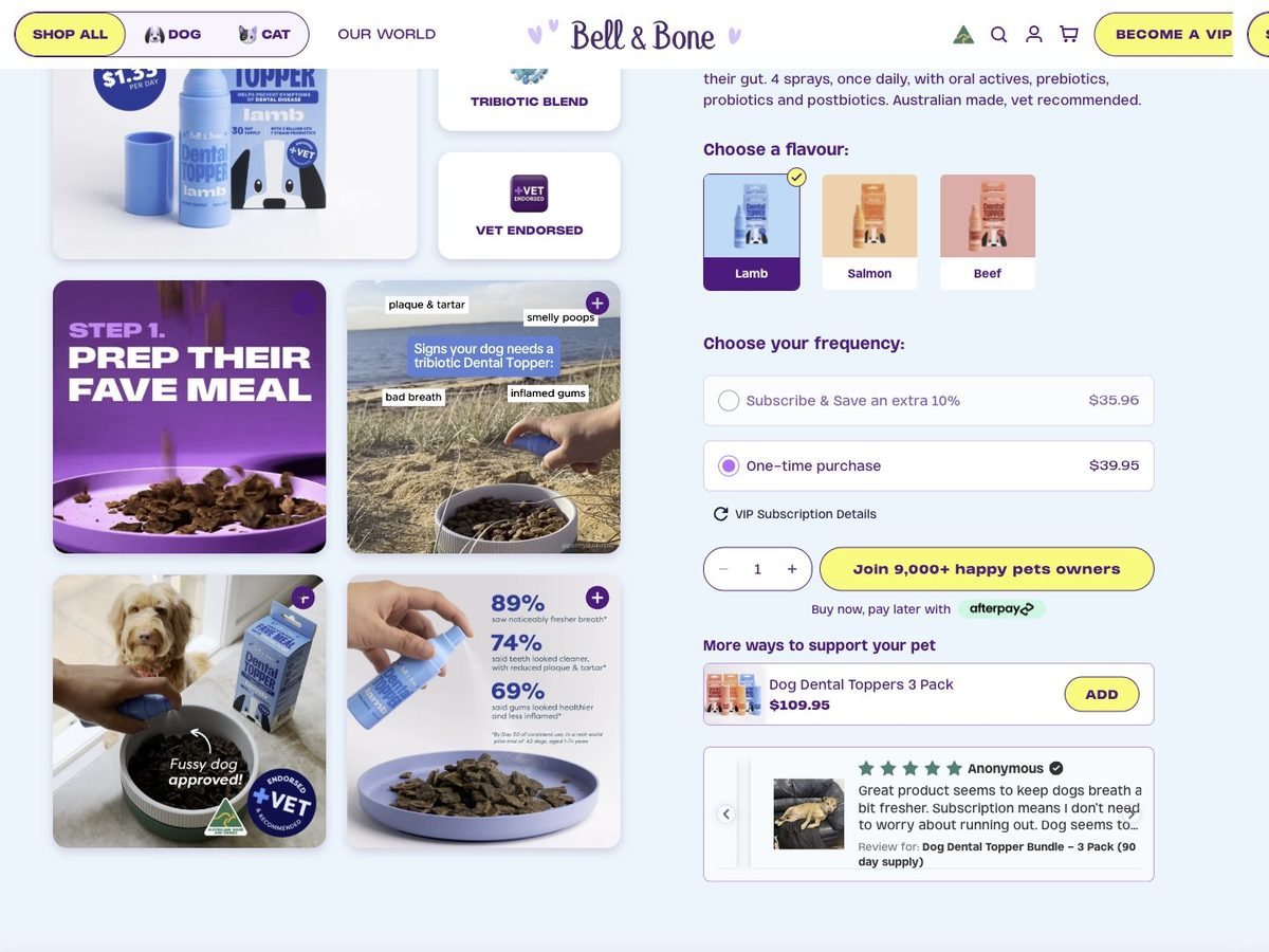 Bell & Bone Shopify storefront